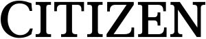 Citizen merknaam in eigen font.